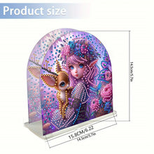 Load image into Gallery viewer, Elf Girl Acrylic DIY 5D Diamond Art Painting Napkin Holder Set Home Table Decor
