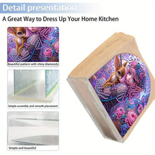 Load image into Gallery viewer, Elf Girl Acrylic DIY 5D Diamond Art Painting Napkin Holder Set Home Table Decor
