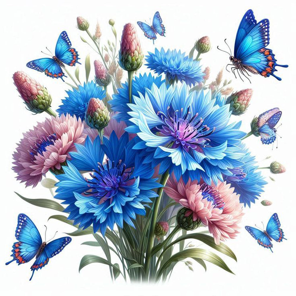 Diamond Painting - Full Round - Chrysanthemums (40*40CM)