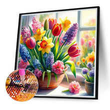 Load image into Gallery viewer, Diamond Painting - Full Round - Tulips and hyacinths (40*40CM)
