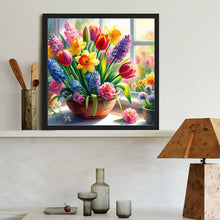 Load image into Gallery viewer, Diamond Painting - Full Round - Tulips and hyacinths (40*40CM)
