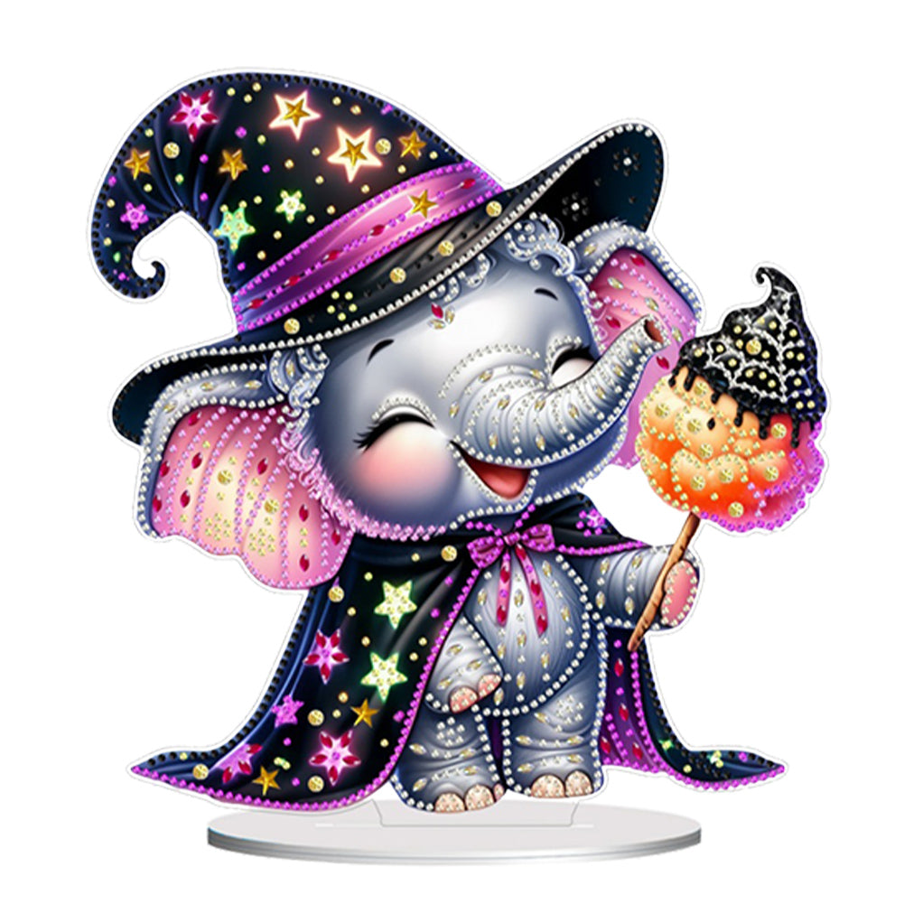Halloween Elephant Table Top Diamond Painting Ornament Kits Bedroom Table Decor