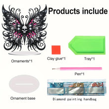 Load image into Gallery viewer, Skull Butterfly Desktop Diamond Art Kits Diamond Painting Desktop Ornaments Kit
