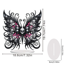 Load image into Gallery viewer, Skull Butterfly Desktop Diamond Art Kits Diamond Painting Desktop Ornaments Kit
