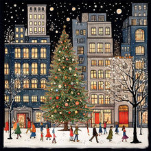 Load image into Gallery viewer, AB Diamond Painting - Full Round - Winter town (40*40CM)
