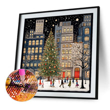 Load image into Gallery viewer, AB Diamond Painting - Full Round - Winter town (40*40CM)
