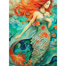 Load image into Gallery viewer, AB Diamond Painting - Full Round - Mermaid girl in the water (40*55CM)
