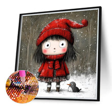 Load image into Gallery viewer, Diamond Painting - Full Round - Cartoon Little Red Riding Hood girl (40*40CM)
