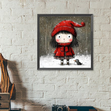 Load image into Gallery viewer, Diamond Painting - Full Round - Cartoon Little Red Riding Hood girl (40*40CM)
