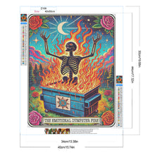Load image into Gallery viewer, Diamond Painting - Full Round - Halloween skull tarot card (40*50CM)
