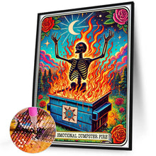 Load image into Gallery viewer, Diamond Painting - Full Round - Halloween skull tarot card (40*50CM)
