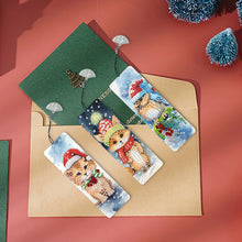 Load image into Gallery viewer, 3Pcs Special Shape Christmas Animals Diamond Painting Bookmark for Bookworms
