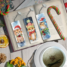 Load image into Gallery viewer, 3Pcs Special Shape Christmas Animals Diamond Painting Bookmark for Bookworms
