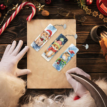 Load image into Gallery viewer, 3Pcs Special Shape Christmas Animals Diamond Painting Bookmark for Bookworms
