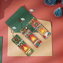 Load image into Gallery viewer, 3Pcs Special Shape Christmas Fireplace Diamond Painting Bookmark for Bookworms
