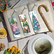 Load image into Gallery viewer, 3Pcs Special Shape Christmas Tree Elk Truck Diamond Painting Bookmark

