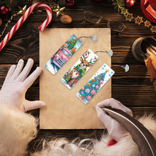 Load image into Gallery viewer, 3Pcs Special Shape Christmas Tree Elk Truck Diamond Painting Bookmark
