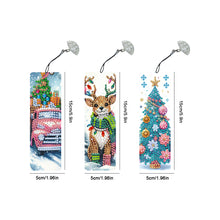 Load image into Gallery viewer, 3Pcs Special Shape Christmas Tree Elk Truck Diamond Painting Bookmark
