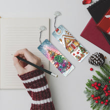 Load image into Gallery viewer, 3Pcs Special Shape Christmas Tree House Sock Diamond Painting Bookmark
