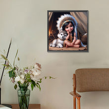 Load image into Gallery viewer, Diamond Painting - Full Round - Indian child (30*30CM)
