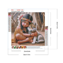 Load image into Gallery viewer, Diamond Painting - Full Round - Indian child (30*30CM)
