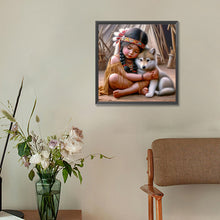 Load image into Gallery viewer, Diamond Painting - Full Round - Indian child (30*30CM)
