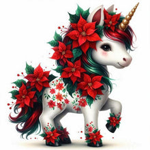 Load image into Gallery viewer, Diamond Painting - Full Round - Christmas unicorns (30*30CM)
