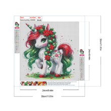 Load image into Gallery viewer, Diamond Painting - Full Round - Christmas unicorns (30*30CM)
