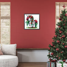 Load image into Gallery viewer, Diamond Painting - Full Round - Christmas unicorns (30*30CM)
