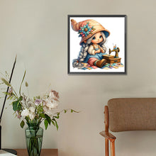Load image into Gallery viewer, Diamond Painting - Full Round - Sewing machine girl (40*40CM)
