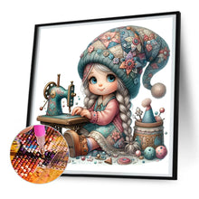 Load image into Gallery viewer, Diamond Painting - Full Round - Sewing machine girl (40*40CM)
