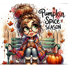 Load image into Gallery viewer, Diamond Painting - Full Round - Autumn and winter girl (50*45CM)
