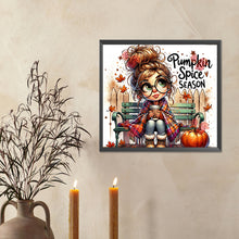 Load image into Gallery viewer, Diamond Painting - Full Round - Autumn and winter girl (50*45CM)

