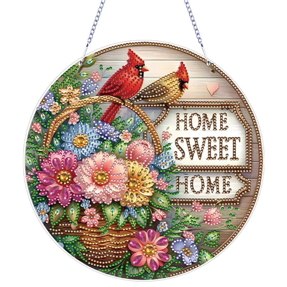 Acrylic Thanksgiving Diamond Painting Hanging Pendant for Garden Window Decor