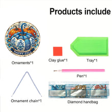 Load image into Gallery viewer, Acrylic Thanksgiving Diamond Painting Hanging Pendant for Garden Window Decor
