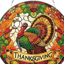 Load image into Gallery viewer, Acrylic Thanksgiving Diamond Painting Hanging Pendant for Garden Window Decor
