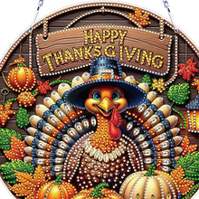 Load image into Gallery viewer, Acrylic Thanksgiving Diamond Painting Hanging Pendant for Garden Window Decor
