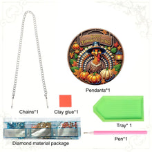 Load image into Gallery viewer, Acrylic Thanksgiving Diamond Painting Hanging Pendant for Garden Window Decor
