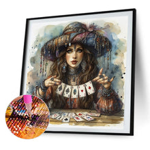 Load image into Gallery viewer, AB Diamond Painting - Full Round - Poker girl (40*40CM)
