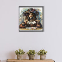 Load image into Gallery viewer, AB Diamond Painting - Full Round - Poker girl (40*40CM)
