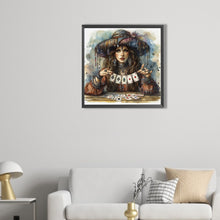 Load image into Gallery viewer, AB Diamond Painting - Full Round - Poker girl (40*40CM)
