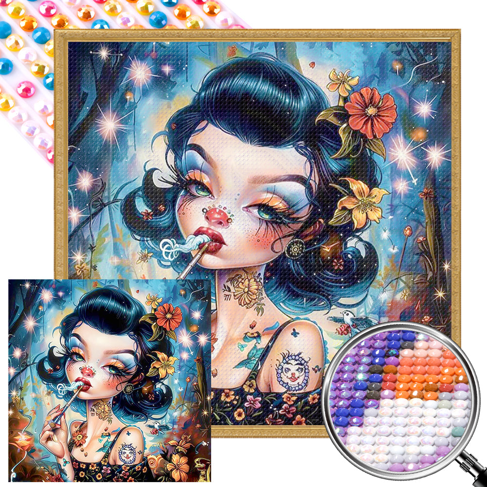AB Diamond Painting - Full Round - Sexy girl (40*40CM)