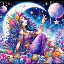 Load image into Gallery viewer, AB Diamond Painting - Full Round - Moon girl (40*40CM)
