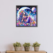 Load image into Gallery viewer, AB Diamond Painting - Full Round - Moon girl (40*40CM)
