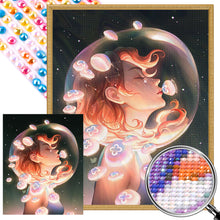 Load image into Gallery viewer, AB Diamond Painting - Full Round - Jellyfish and girl (40*50CM)
