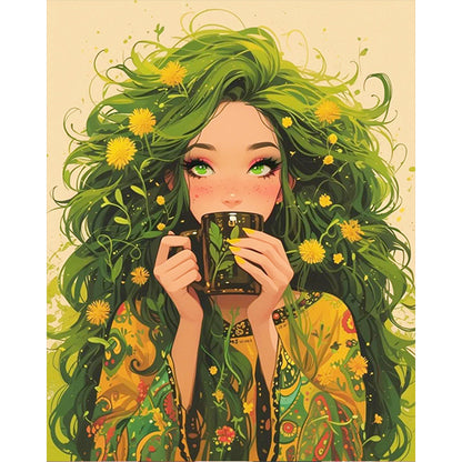 AB Diamond Painting - Full Round - Nature girl (40*50CM)