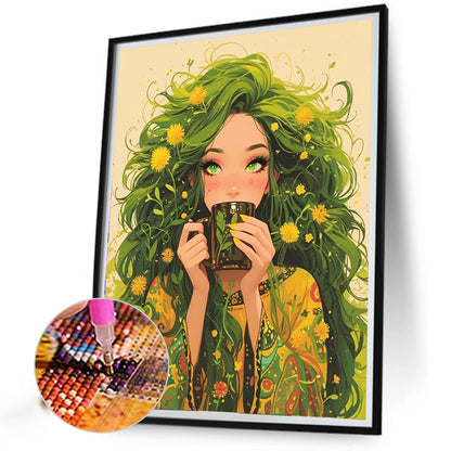 AB Diamond Painting - Full Round - Nature girl (40*50CM)