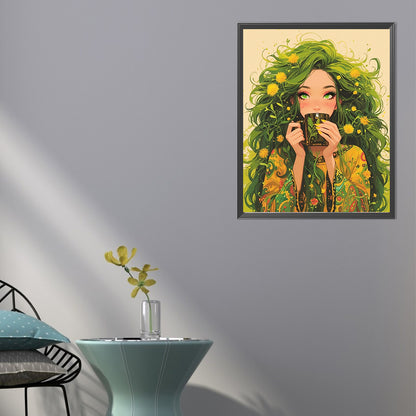 AB Diamond Painting - Full Round - Nature girl (40*50CM)
