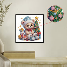 Load image into Gallery viewer, Diamond Painting - Partial Special Shaped - Cute Christmas bear (30*30CM)
