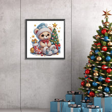 Load image into Gallery viewer, Diamond Painting - Partial Special Shaped - Cute Christmas bear (30*30CM)
